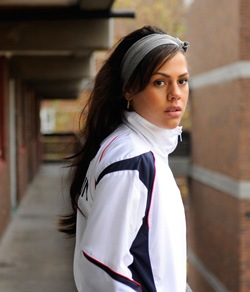 Still of Leonora Crichlow from the film Fast Girls