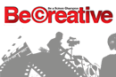 Be Creative 2010 logo with the sillohuette of a film crew.