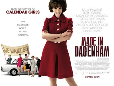 Poster for Made in Dagenham, with female workers and one man