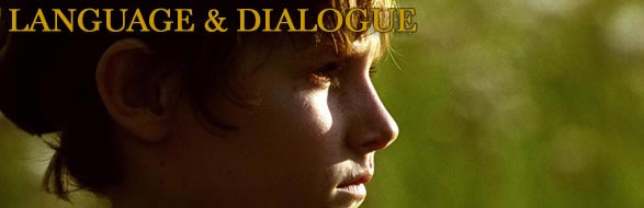 Language & Dialogue title graphic - Oliver in profile
