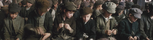 Still image from the workhouse scene