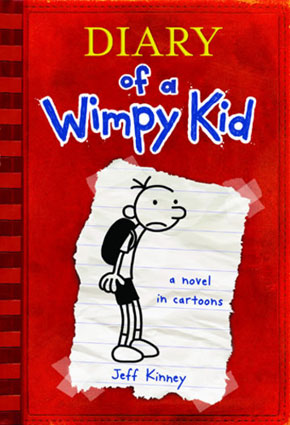 <em>Diary of a Wimpy Kid</em> book cover