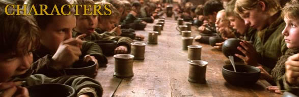 People Graphic - medium shot of boys sat eating, in the workhouse
