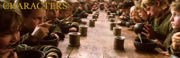 People Graphic - medium shot of boys sat eating, in the workhouse