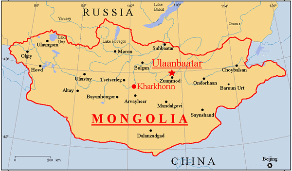 Mongolia Map